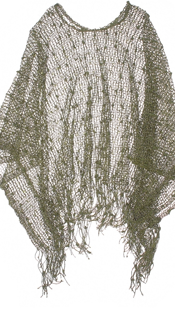 Green Netted Swimsuit Cover Up / Shawl